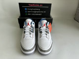 Authentic Air Jordan 3 “White and True Blue”