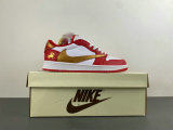Authentic Travis Scott x Air Jordan 1 Low GS Gold/Red/White