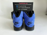 Authentic Air Jordan 5 Blue Suede