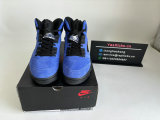 Authentic Air Jordan 5 Blue Suede