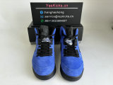 Authentic Air Jordan 5 Blue Suede