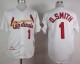 Mitchell And Ness 1992 St  Louis Cardinals #1 Ozzie Smith White Stitched MLB Jersey