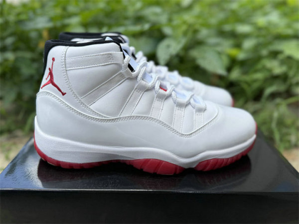 Authentic Air Jordan 11 White/Red