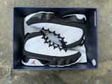 Authentic Air Jordan 9 White Black Red