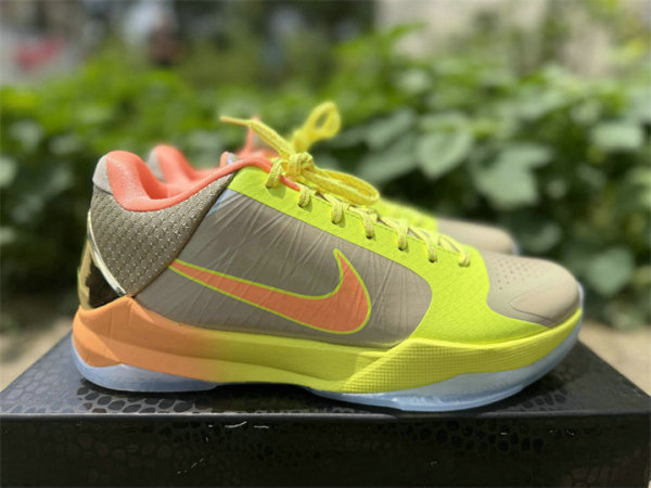 Authentic Nike Kobe 5 Protro Green/White/Orange