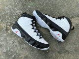 Authentic Air Jordan 9 White Black Red