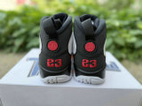 Authentic Air Jordan 9 White Black Red