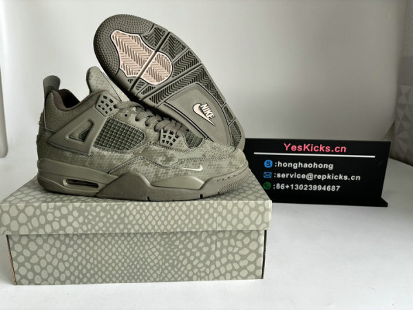 Authentic Air Jordan 4 Mamba Army