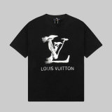 LV Short Round Collar T-shirt XS-L （6）