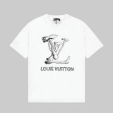 LV Short Round Collar T-shirt XS-L （5）