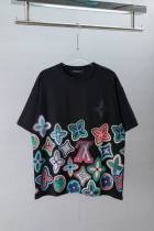 LV Short Round Collar T-shirt S-XL (9) LV Short Round Collar T-shirt S-XL (9)