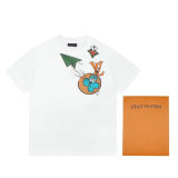 LV Short Round Collar T-shirt XS-L （17）