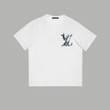 LV Short Round Collar T-shirt XS-L （7）
