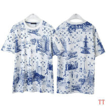 LV Short Round Collar T-shirt M-XXXL (10) LV Short Round Collar T-shirt M-XXXL (10)