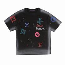 LV Short Round Collar T-shirt S-XL (22) LV Short Round Collar T-shirt S-XL (22)