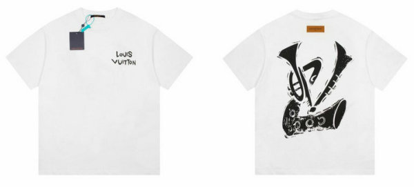 LV Short Round Collar T-shirt XS-L (4)