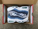 Authentic Nike Air Max 95 Big Bubble White/Lake Blue/Green