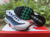 Authentic Nike Air Max 95 Big Bubble White/Lake Blue/Green