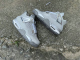 Authentic Air Jordan 4 GS Grey/Silver/White
