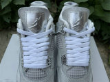 Authentic Air Jordan 4 GS Grey/Silver/White