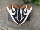 Authentic Air Jordan 1   Olive Toe