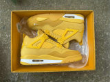 Authentic Air Jordan 4 Metallic Gold/Sail