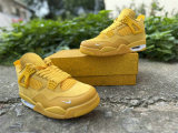 Authentic Air Jordan 4 Metallic Gold/Sail
