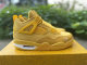 Authentic Air Jordan 4 Metallic Gold/Sail