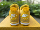 Authentic Air Jordan 4 Metallic Gold/Sail