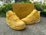 Authentic Air Jordan 4 Metallic Gold/Sail