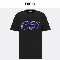 Dior Short Round Collar T-shirt XS-L (98) Dior Short Round Collar T-shirt XS-L (98)
