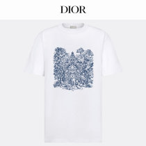 Dior Short Round Collar T-shirt XS-L (154) Dior Short Round Collar T-shirt XS-L (154)
