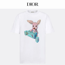 Dior Short Round Collar T-shirt XS-L (61) Dior Short Round Collar T-shirt XS-L (61)