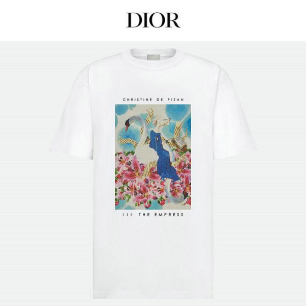 Dior Short Round Collar T-shirt XS-L (116)