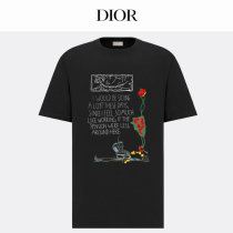 Dior Short Round Collar T-shirt XS-L (115)