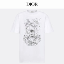 Dior Short Round Collar T-shirt XS-L (63) Dior Short Round Collar T-shirt XS-L (63)