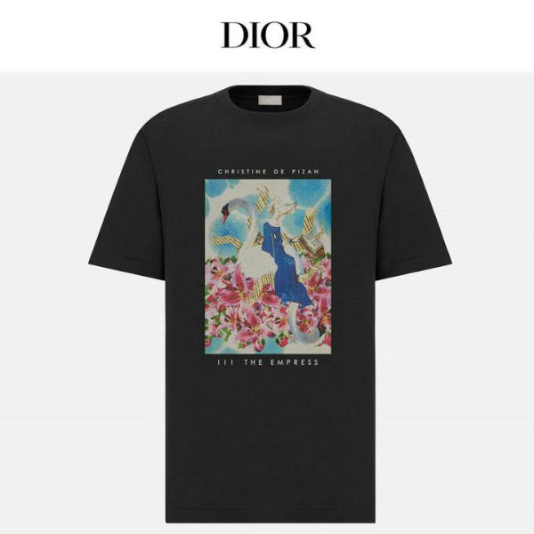 Dior Short Round Collar T-shirt XS-L (117)