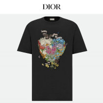 Dior Short Round Collar T-shirt XS-L (100) Dior Short Round Collar T-shirt XS-L (100)