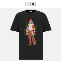 Dior Short Round Collar T-shirt XS-L (144) Dior Short Round Collar T-shirt XS-L (144)