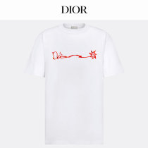 Dior Short Round Collar T-shirt XS-L (75) Dior Short Round Collar T-shirt XS-L (75)