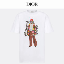 Dior Short Round Collar T-shirt XS-L (145) Dior Short Round Collar T-shirt XS-L (145)