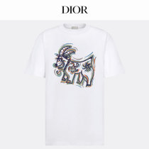 Dior Short Round Collar T-shirt XS-L (106) Dior Short Round Collar T-shirt XS-L (106)