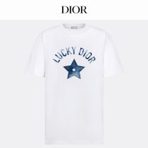 Dior Short Round Collar T-shirt XS-L (77) Dior Short Round Collar T-shirt XS-L (77)
