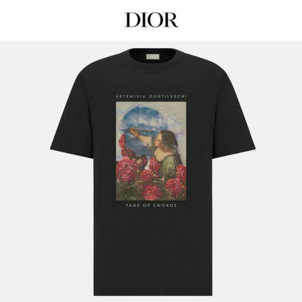 Dior Short Round Collar T-shirt XS-L (113)