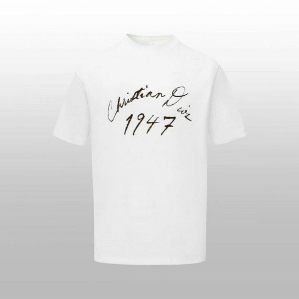 Dior Short Round Collar T-shirt S-XL (8)