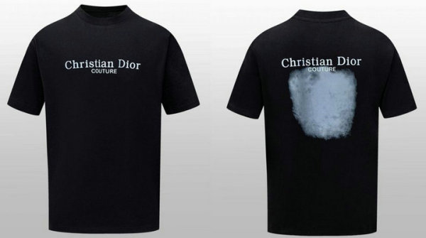 Dior Short Round Collar T-shirt S-XL (11)