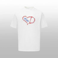 Dior Short Round Collar T-shirt S-XL (6)