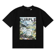Purple Brand Short Round Collar T-shirt S-XL (100)