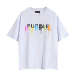 Purple Brand Short Round Collar T-shirt S-XL (139)