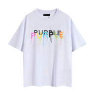 Purple Brand Short Round Collar T-shirt S-XL (139)